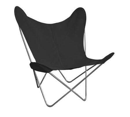 Poltrona-BUTTERFLY-OUTDOOR-Inox-Batyline preta-01