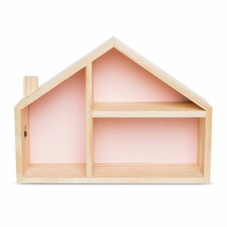 Casinha de Boneca com fundo rosa candy.