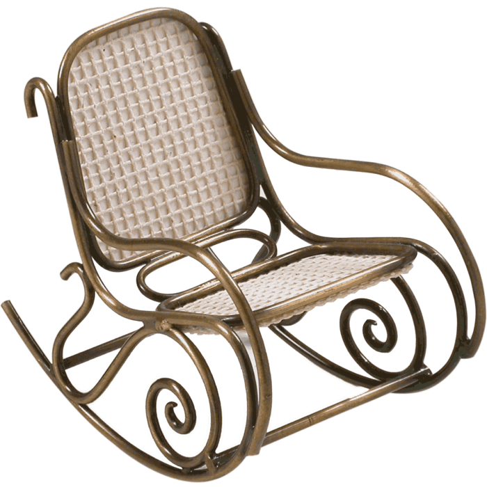 Miniatura Cadeira Balanço Thonet