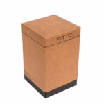 Vaso redondo de madeira decorativo Fitto