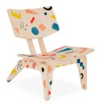 Cadeira infantil Carambelinha de madeira natural Fitto