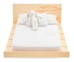 Cama infantil de madeira natural Fitto