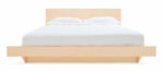 Cama queen size de madeira natural Fitto