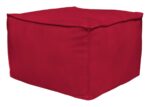 Pufe Cubo Sharp Lonita Vermelho 50 x 50 x 30 cm • SALE