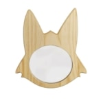Espelho Filhote lobo guará madeira maciça - Imagem 3
