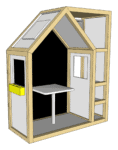 Bloco 3d Casinha Cabane