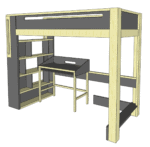 Bloco 3d Cama Loft - Imagem 2