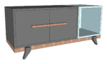 Bloco 3d Estante Nórdica Módulo único