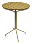 Mesa Bistrô Balneário Aluminio e Madeira