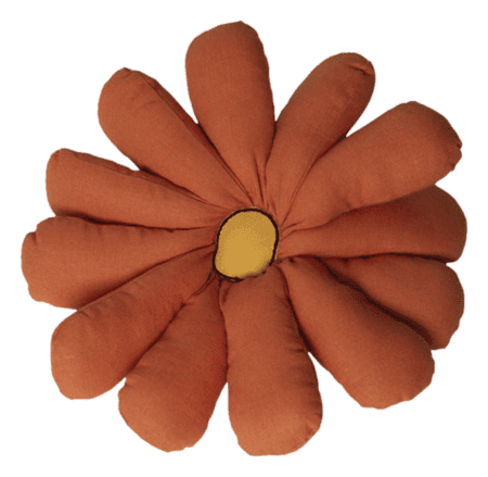 almofada formato de flor
