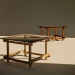 Mesa Iraci jatobá, latão e vidro - Imagem 4