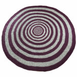 Tapete em Crochê Listras Redondo Outdoor - Imagem 2