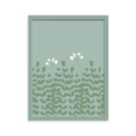 Quadro Kakii flor Menta
