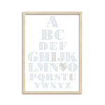 Quadro ABC Azul