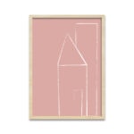 Quadro Traço Casa Rosa
