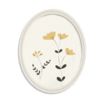 Quadro Kakii flor off Oval