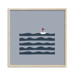 Quadro Mar Barco