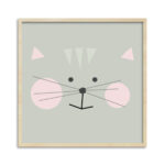 Quadro Gatinho cinza 2