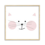 Quadro Gatinho Branco 1