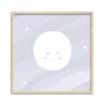 Quadro Aquarela Lua Cheia