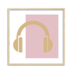 Quadro Music Rosa