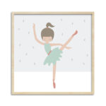Quadro Bailarina verde
