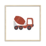 Quadro Construção Vermelho