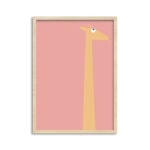 Quadro Girafa Amarelo Pink