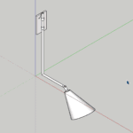 Bloco 3d Nitens Arandela Vertical
