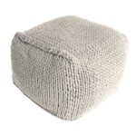 puff Tricô Quadrado
