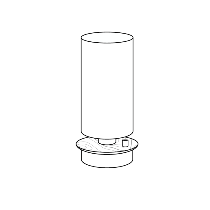 luminaria de mesa abajur nido alto 3 4 deezign