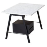 Mesa Turing granilite e madeira 109 x 80 cm - Imagem 3