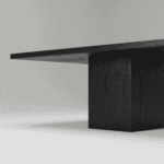 Mesa de Jantar Odé madeira em técnica shou sugi ban - Imagem 4