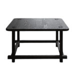 Mesa Lateral Pequi madeira carbonizada e latão